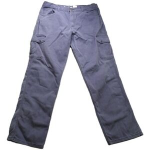 LAPCO FR Cargo Pants Men W38x35 Flame Resistant CAT 2 NFPA 2112 Cotton Navy Blue